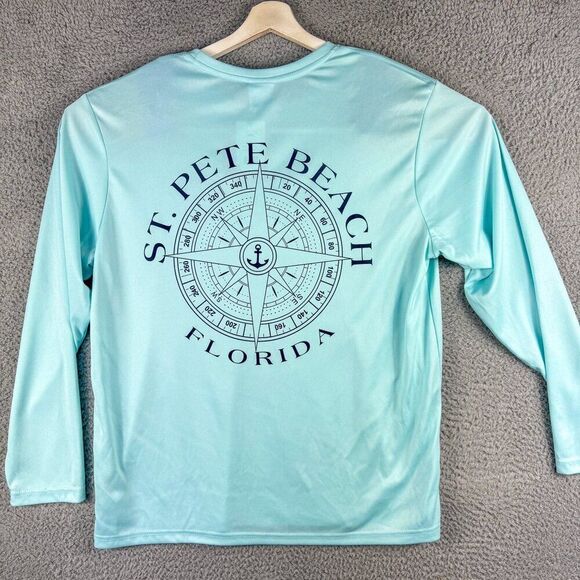 NEW Spicy Tuna St Pete Beach Shirt Men XL‎ Blue Performance Fishing Tee NWT $50 - Picture 7 of 15